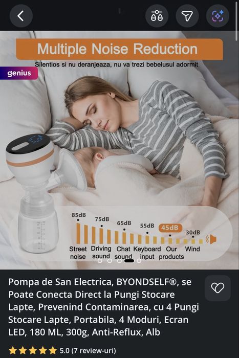 Pompa de san electrica ecran led 180 ml