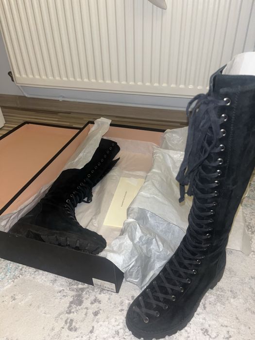 Cizme piele fara toc Musette