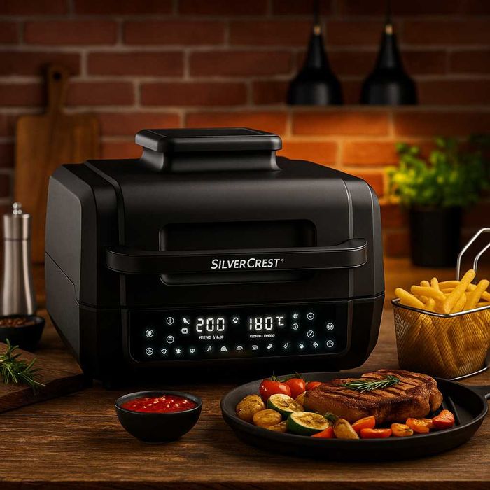 Уред 2 в 1 SilverCrest Air Fryer with Grill – хрупкаво, вкусно и без мазнина