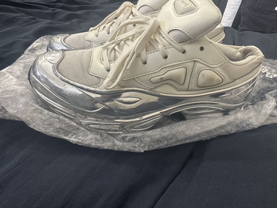 Raf Simons Ozweego Metallic Cream White