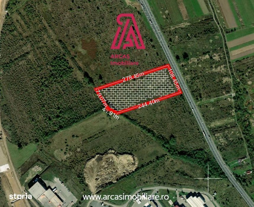 Teren Industrial & Logistic 28.985 mp -Pret: 17 €/m-DN1 - Selimbar!