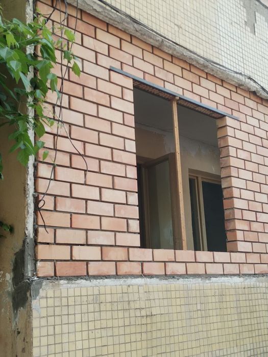 Balkonga g'isht teramiz.Kladka balkon.Керпичая кладка балканов