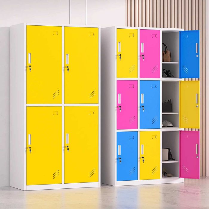 Metall shkaf razdevalka uchun – 1 dan 5 gacha bo‘limli