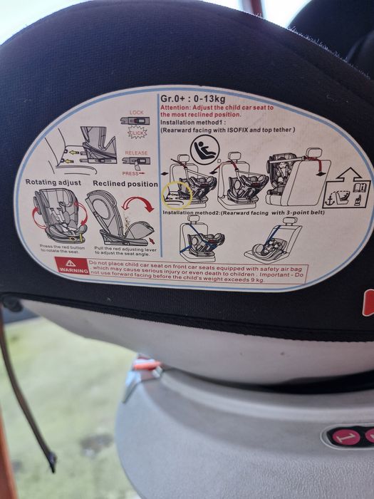 Vand scaun auto 360 cu isofix