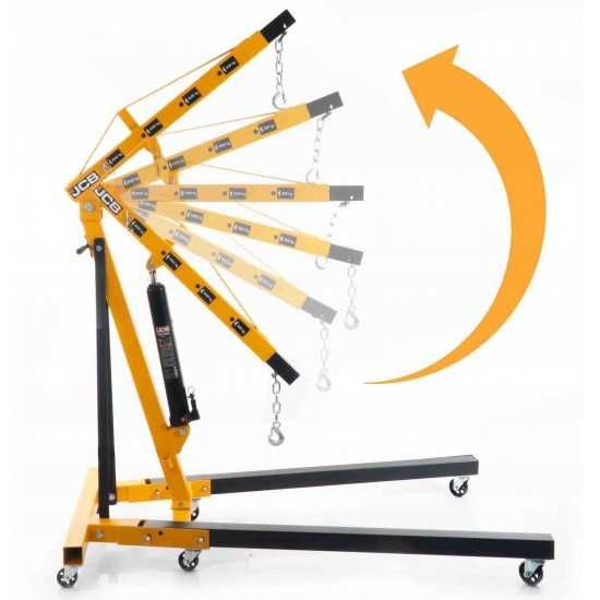 Хидравличен, сгъваем кран за двигатели тип жираф 2 тона JCB