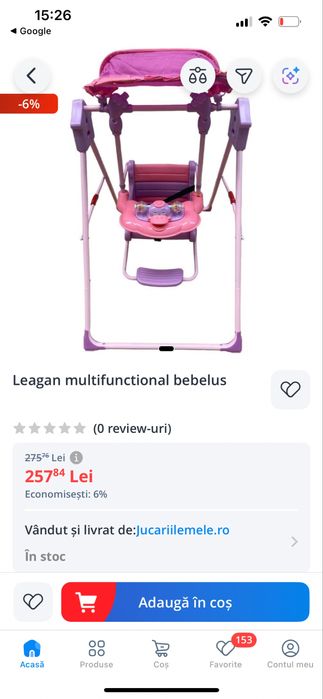 Leagan multifunctional bebelusi