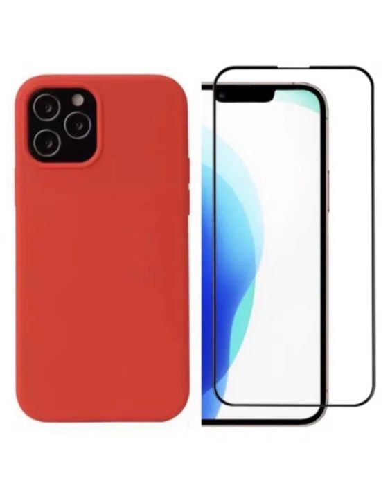 Husa Soft Case si Folie Sticla Saf Iphone 14/15/16E/16/17 PRO MAX AIR