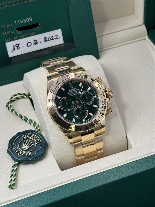 Ceas Rolex Daytona full gold & green dail