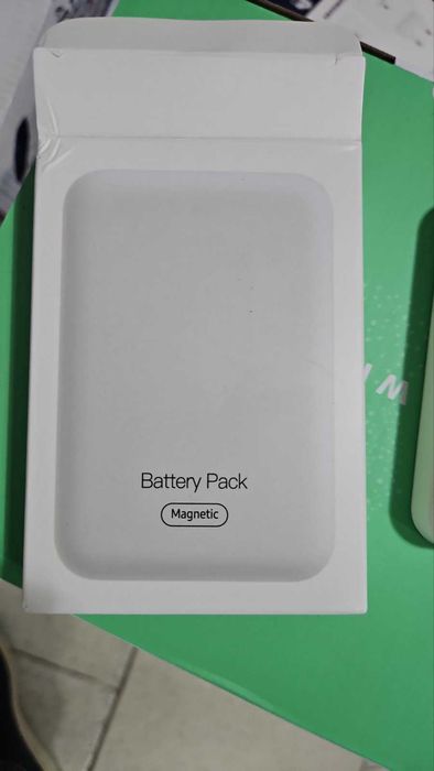 Безжична външна батерия MagSafe 5000mAh iPhone 12–16 Pro Android USB-C