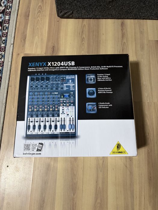 Behringer Xenyx X1204USB микшерный пульт,Музыкальная аппаратура
