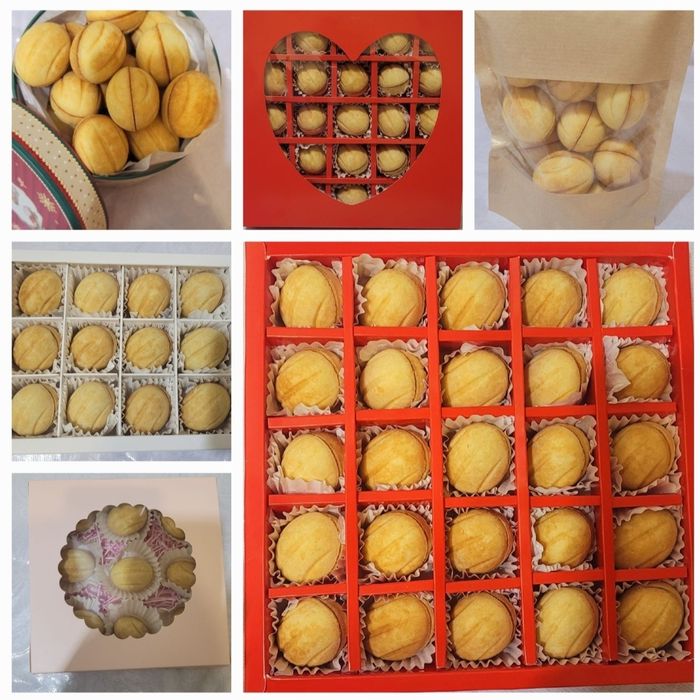 Орешки со сгущенкой,  вафли,  жент