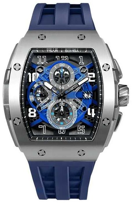 Нов часовник TSAR BOMBA Blue Majesty Edition TB8211BS - гаранция