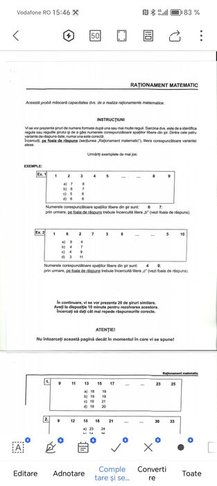 Teste psihologice ANP MAI 2025 școală militara Târgu ocna