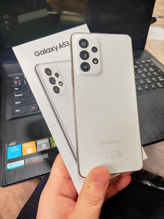 Samsung Galaxy A53 5G 6/128 GB ideal Polniy komplekt arzon narxda