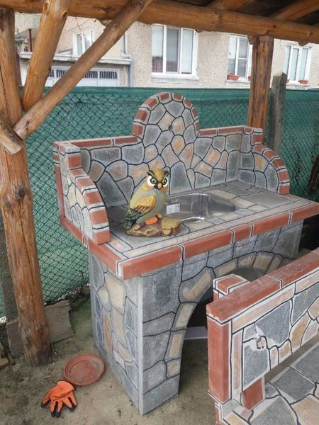 Барбекю и градинска мивка