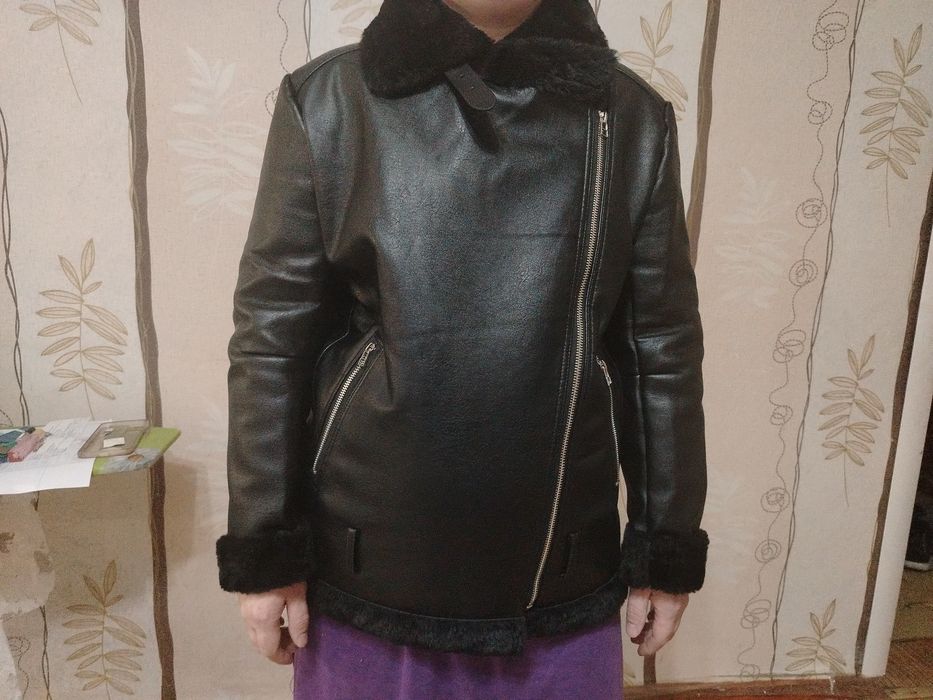 Женская дублёнка зимняя