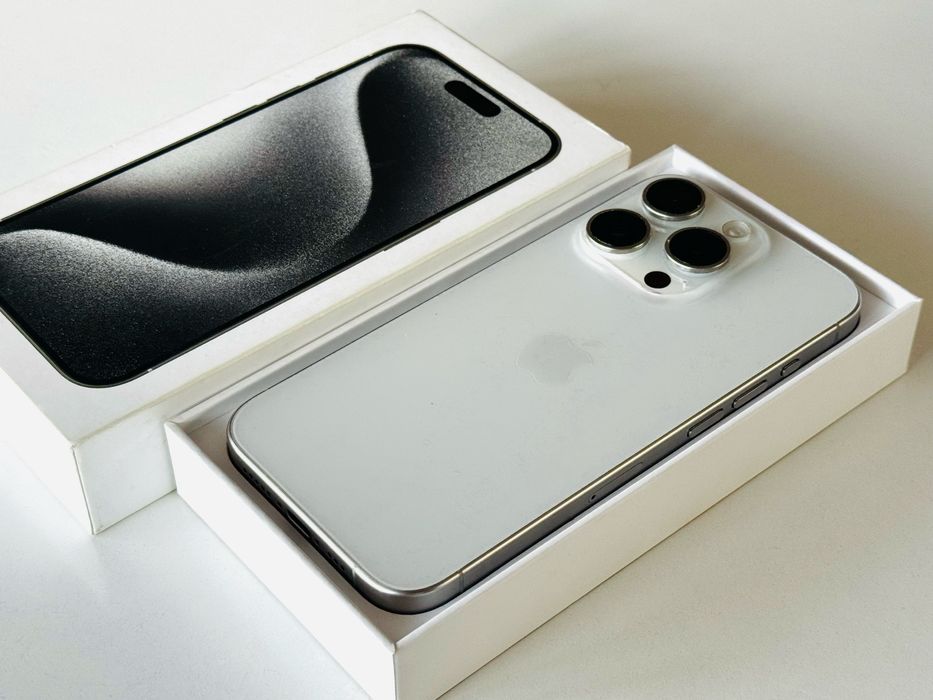 Iphone 15 Pro 512GB White Titanium 96% Батерия! Гаранция 6 месеца