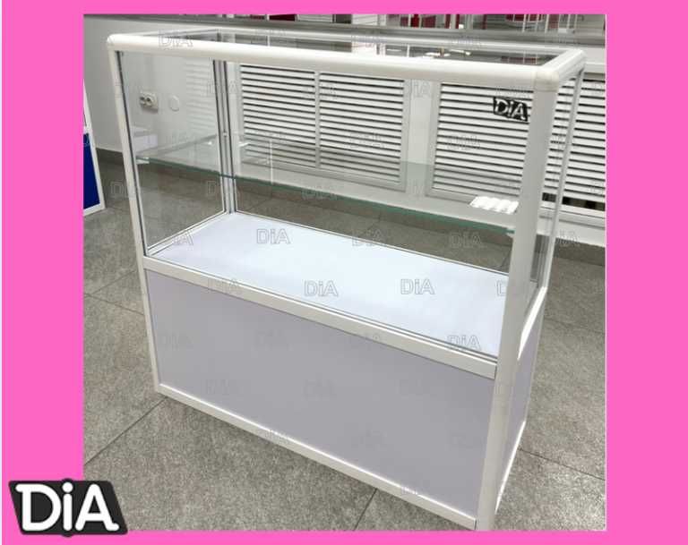 Прилавок витрина из профиля и стекла, торговые витрины для магазина