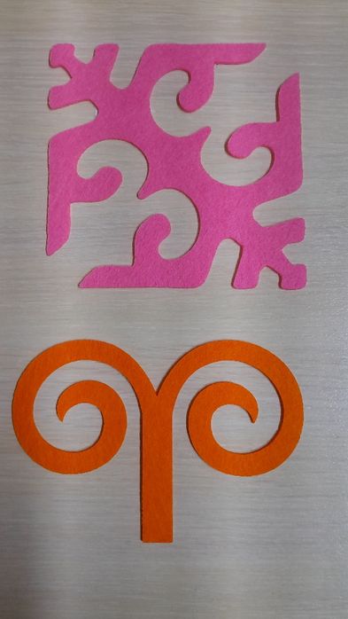 этно орнаменты из фетра