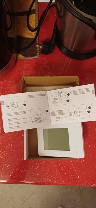 Termostat digital BEOK BOT-W306 NOU, programabil, centrală termică, cu fir