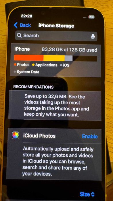 Vând iPhone 14 galben*, 128 GB