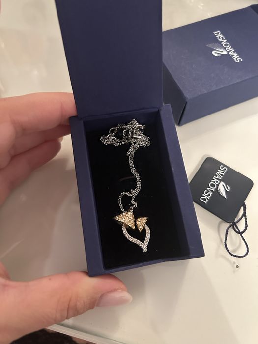 Lant swarovski inima pietre