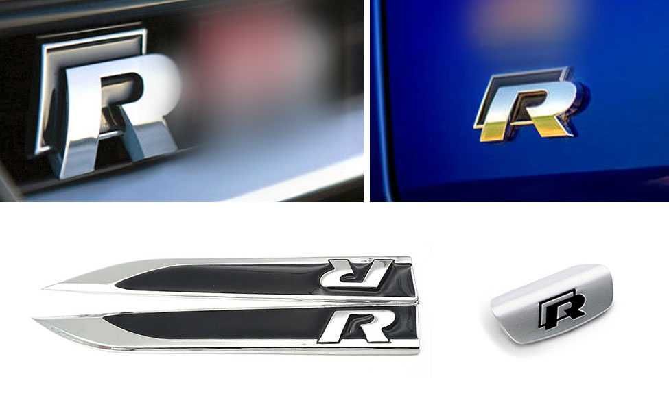 Embleme metalice (grila, aripi, haion, volan) - Volkswagen R / R line