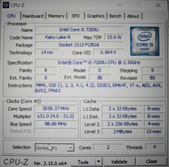 Лаптоп Lenovo Thinkpad L470 14“ + Wondows 10 Pro