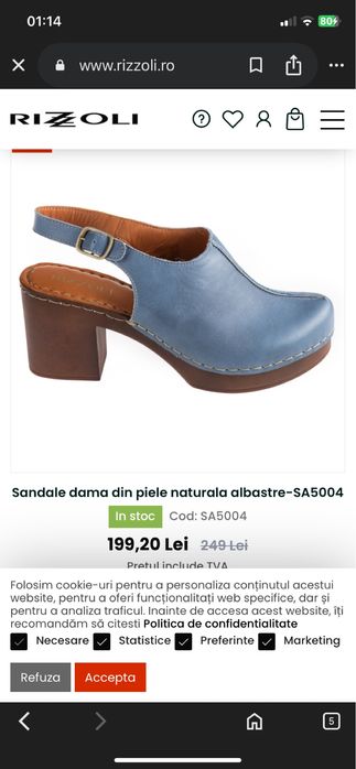 Sandale din piele naturala Rizzoli