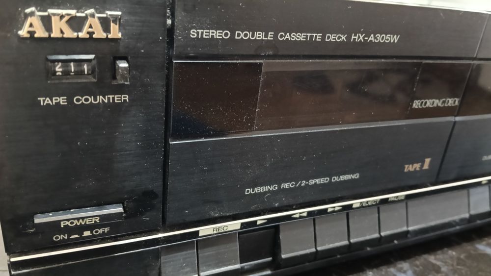 Dublu casetofon deck Akai hx -a305w