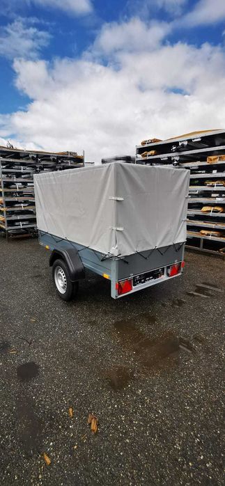 Remorca Stema Germania+ coveltir&prelata: 750kg/200*110*115cm