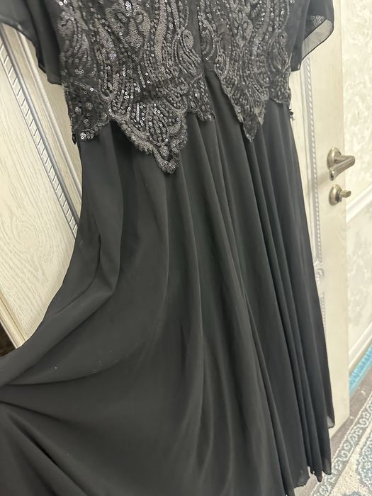 вечерние платья длинный черный