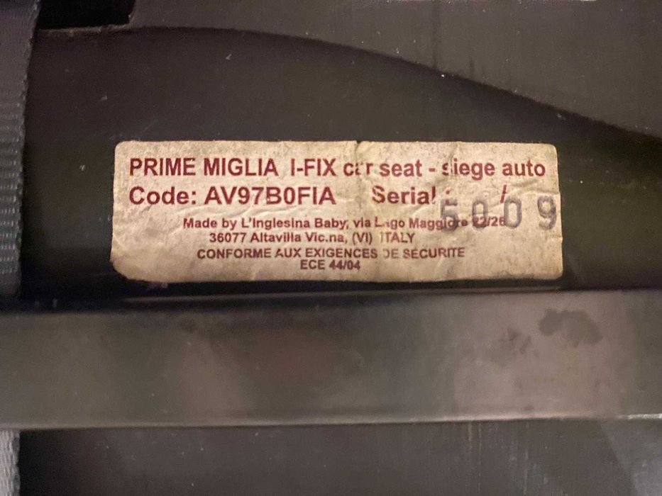 Scaun auto pentru copil Inglesina Prime Miglia Isofix 9-36kg rosu