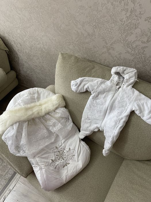 Зимний конверт для новорожденного