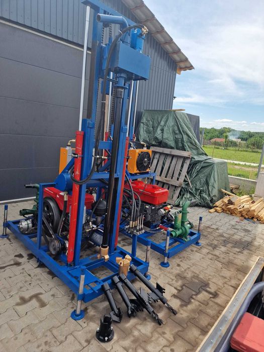 Masina de foraj Utilaj 35 CP NOU cu 150m prajina si 7 sape