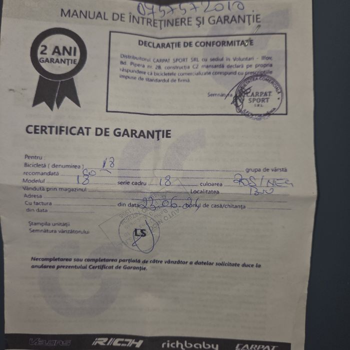 Vând bicicleta  5 -8 ani