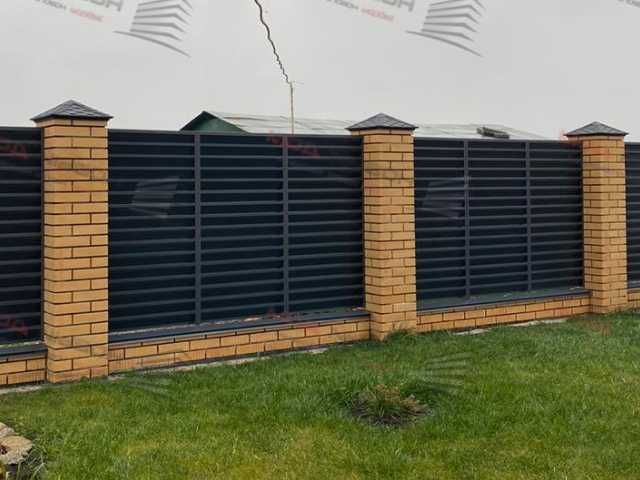 Забор жалюзи еврожалюзи