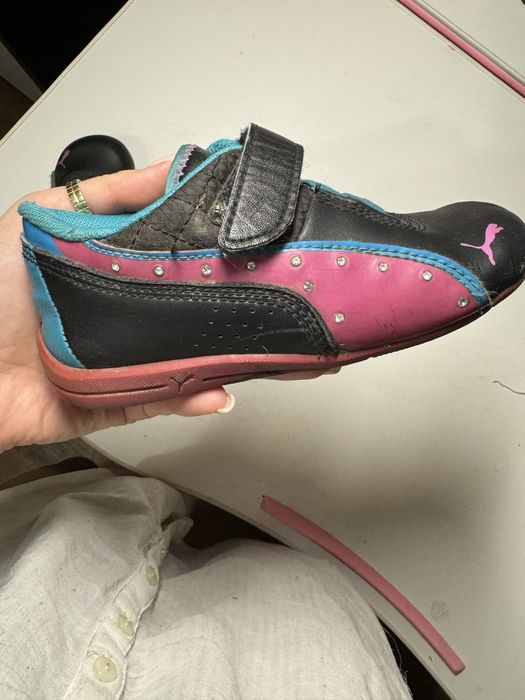 Кожаные кроссовки Puma для девочки