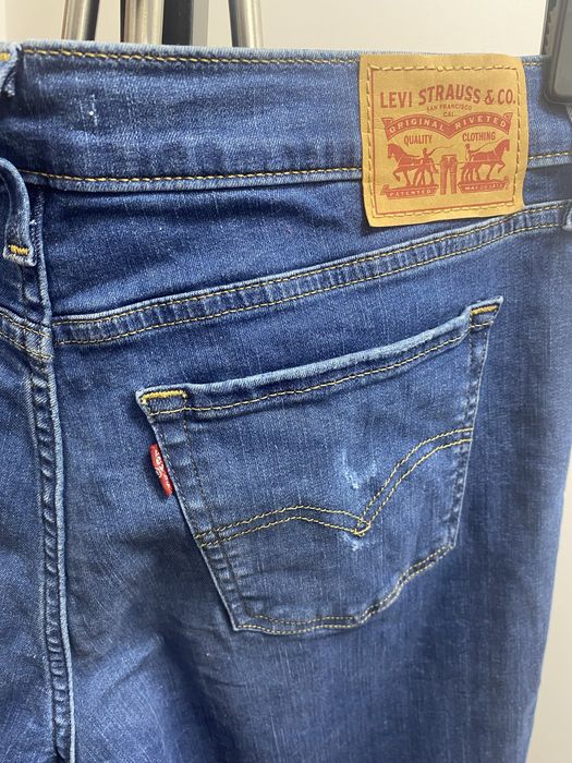 Blugi jeans Levi’s super skinny măsura 31 L, albaștri, impecabili