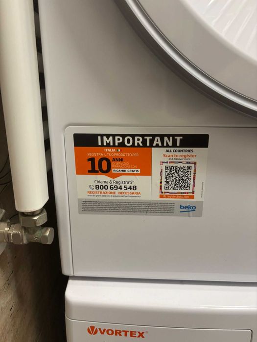 Uscător rufe Slim Beko 7kg A++, ca nou – Urgent mutare