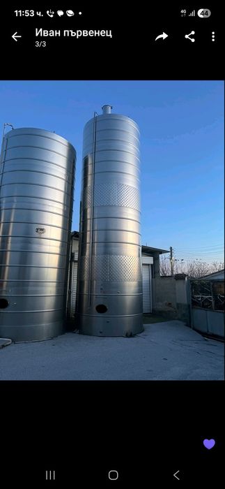 Нераждаеми цистерни 60 кубика едната е с водна риза
