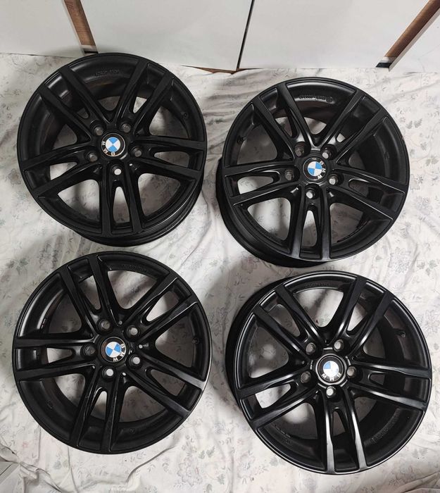 Set jante aliaj BMW 16" originale Seria 3 cu senzori TPMS HUF montați
