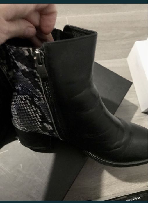Cizme/botine din piele, Dasha, marimea38.