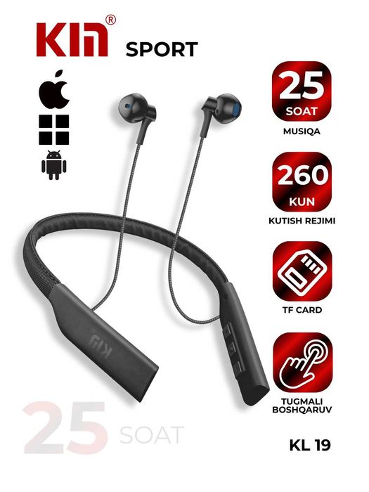 Ulgurji sport Bluetooth quloqchinlar — KIN brendi