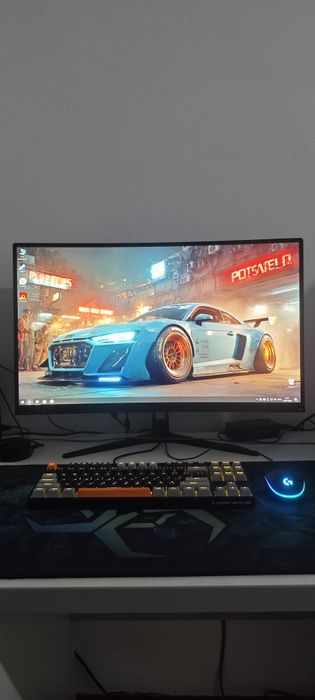 LED Monitor Q27 Curved  5mc 75Hz, FHD 1920x1080 VGA+HDMI
