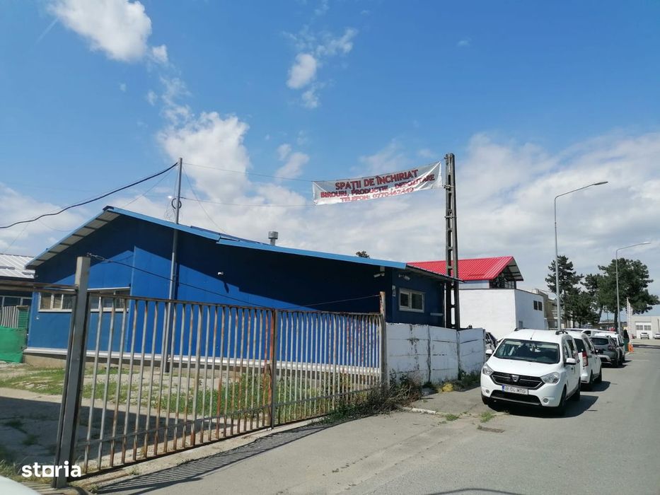 Închiriez hala stradala , vestiare , birouri , climatizare