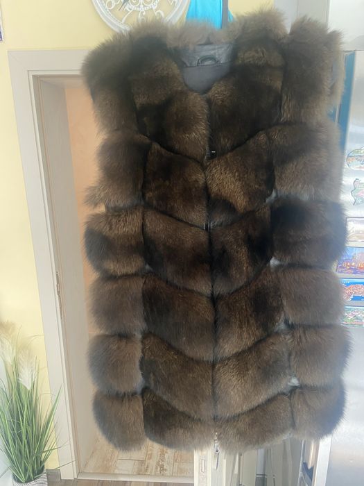 Елек естествен косъм лисица и заек ! Чисто нов!