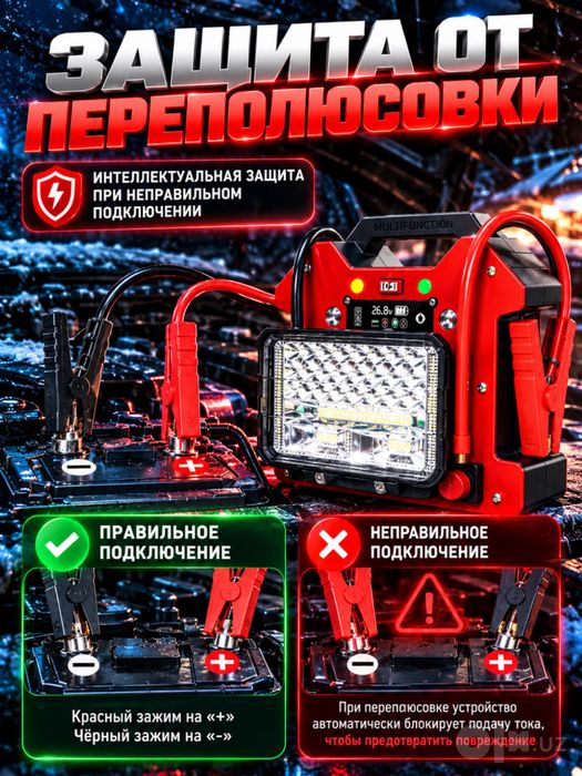 Car jump starter. Пусковой устройство. Портативный прикуриватель авто!