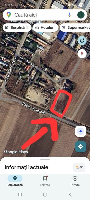 Vând teren intravilan 1720mp în Nanov(zonă neinundabilă)