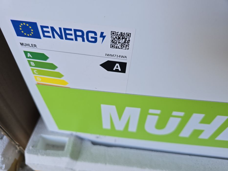 Нова инверторна слим пералня с пара Muhler 7 кг